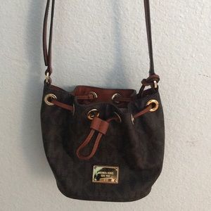 Michael Kors monogram crossbody purse